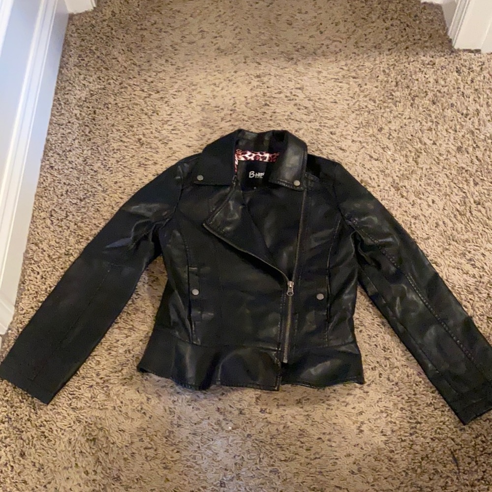 NWOT Kids faux leather jacket